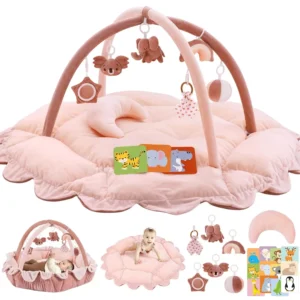 Plush Baby Gym-6 Sensory Toys-Newborn to Toddler