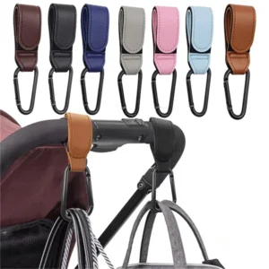 1/2pcs PU Leather Baby Stroller Hook-Accessories