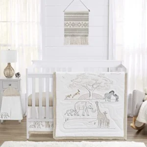 Crib Set-Blanket-Fitted Sheet-Skirt-Diaper Hanger