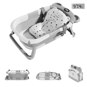 Baby Bathtub-Thermometer-Drain Hole