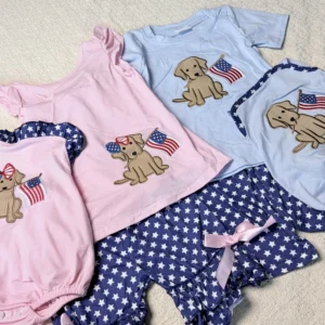 4th of July Baby-for Dogs and Kids Matching Outfits