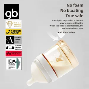 Bottles-3 Size-Natural Nipple -Valve-No Spit Up