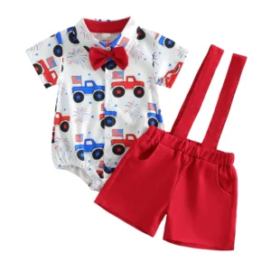 Boys Shorts Set-Patriotic-Summer