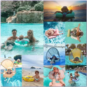 Non-Inflatable-Solid Core Swimming buoy-w/Canopy